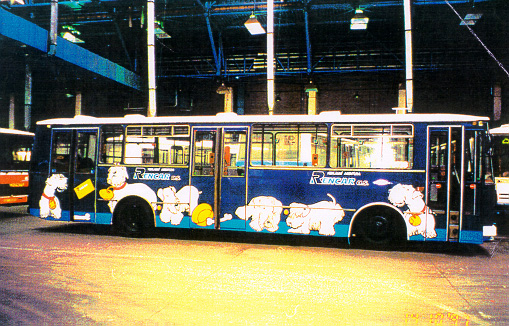 [Hand painted bus commemorating the Cesky]