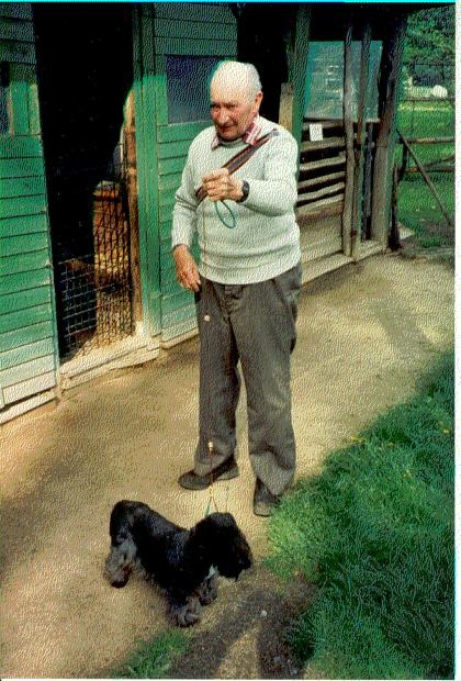 Mr. Horak with one of his Cesky Terriers